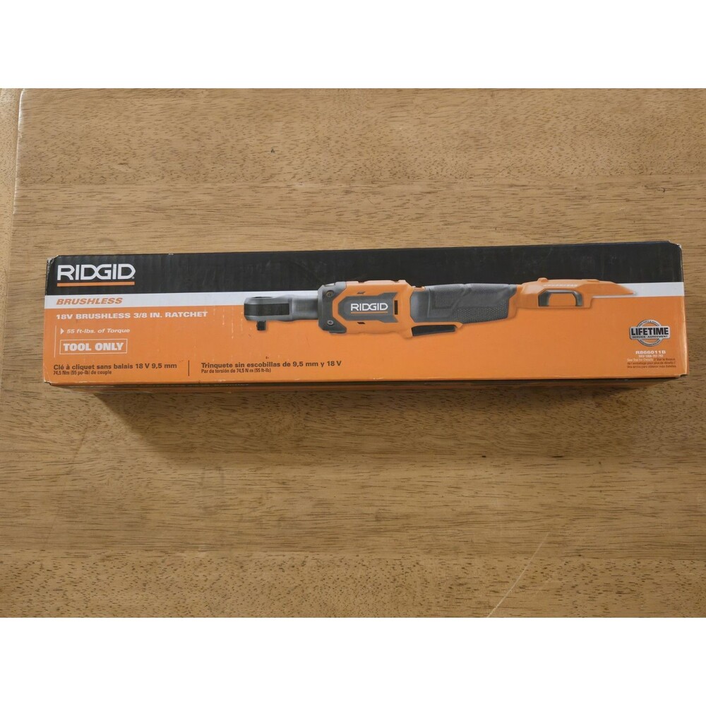NEW RIDGID 18V Brushless Cordless 3/8 in. Ratchet (Tool Only) R866011B